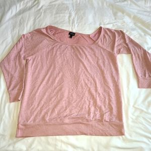 Wide neck, off the shoulder sweatshirt